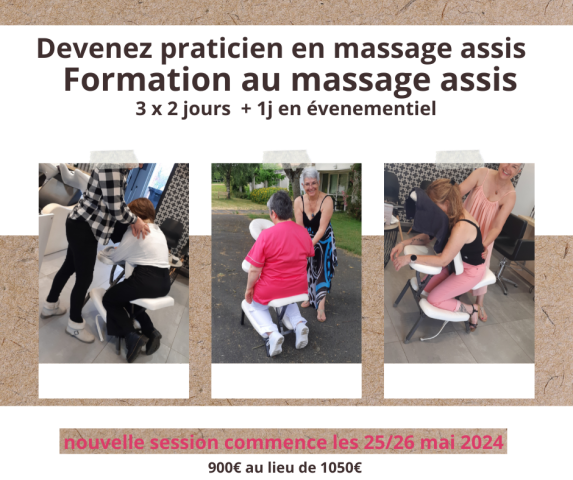 devenez praticien en massage assis